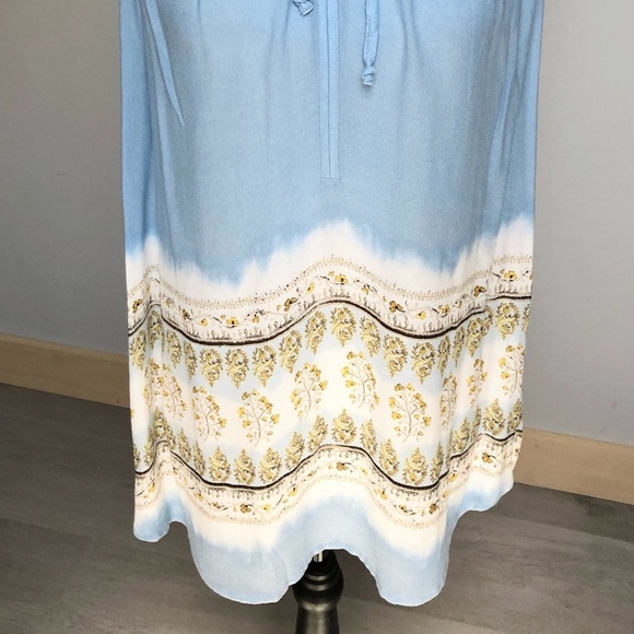 ☁️💙NEW Sonoma Sky Blue Boho Sleeveless Top Large - Picture 5 of 7